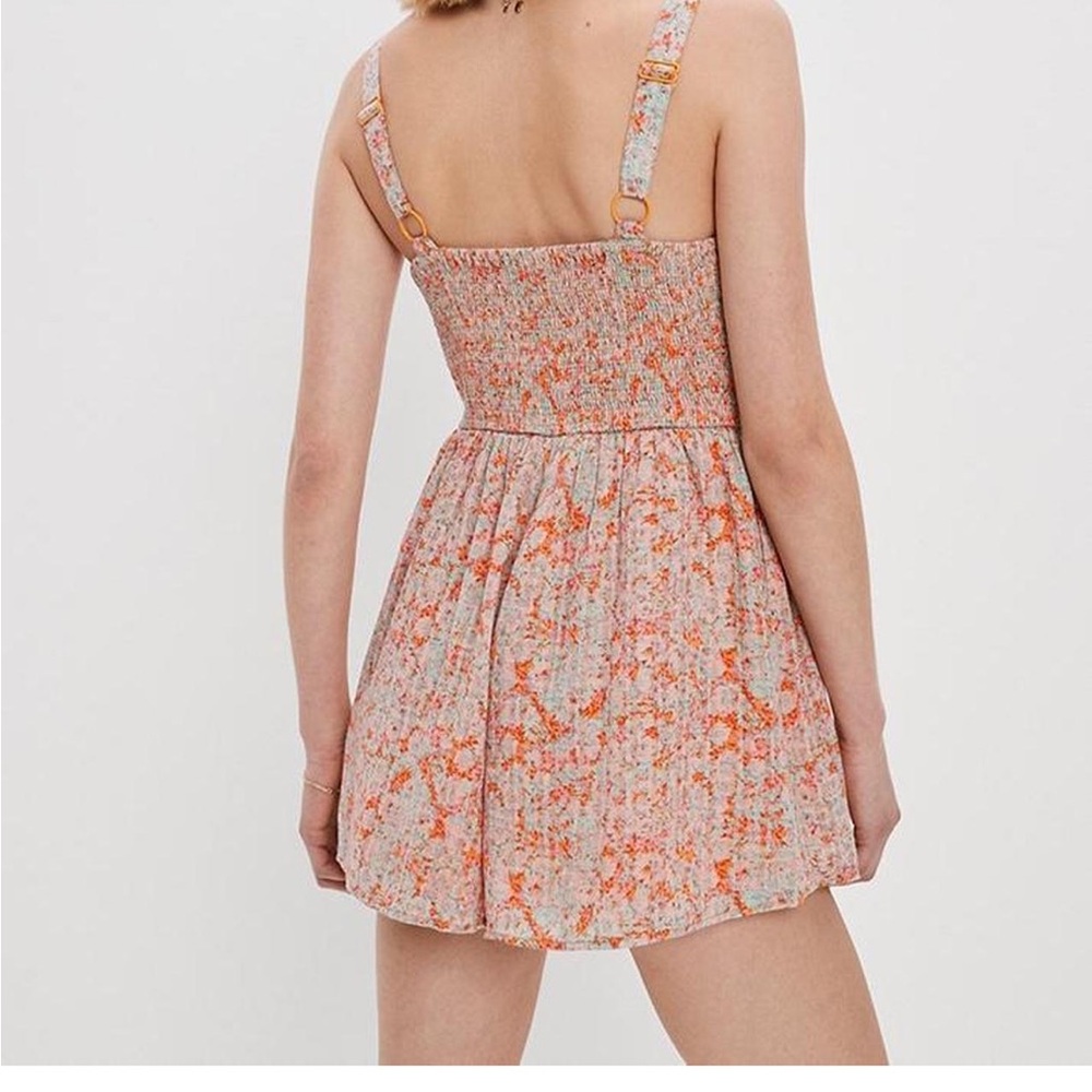 American Eagle floral print shorts, romper